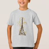 Scrolls und Eiffelturm T-Shirt (Vorderseite)