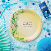 Scrolls und Schmetterlinge Pappteller (Party)