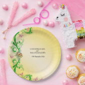 Scrolls und Schmetterlinge Pappteller (Party)