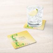 Scrolls und Schmetterlinge Rechteckiger Pappuntersetzer (Vor Ort)