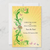 Scrolls und Schmetterlinge Save The Date (Vorderseite)