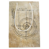 Scrollspalte Architektur Mittlere Geschenktüte (Vorderseite)