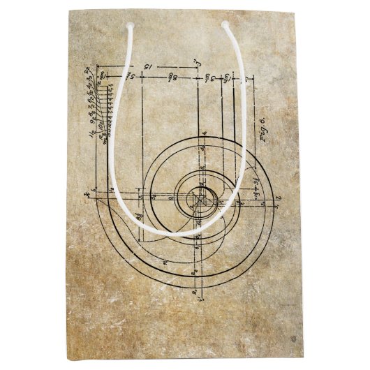 Scrollspalte Architektur Mittlere Geschenktüte (Vorderseite)