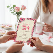 Scrollwerk-Rahmen Galentine's-Einladung Einladung