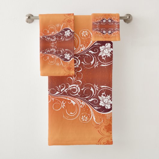 Scrollwork für klassische Stile Badhandtuch Set (Insitu)