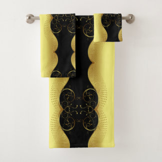 Scrollwork für klassische Stile Badhandtuch Set