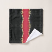Scrollwork für klassische Stile Badhandtuch Set (Waschlappen)