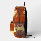 Scrollwork für klassische Stile Bedruckter Rucksack (Rechts)