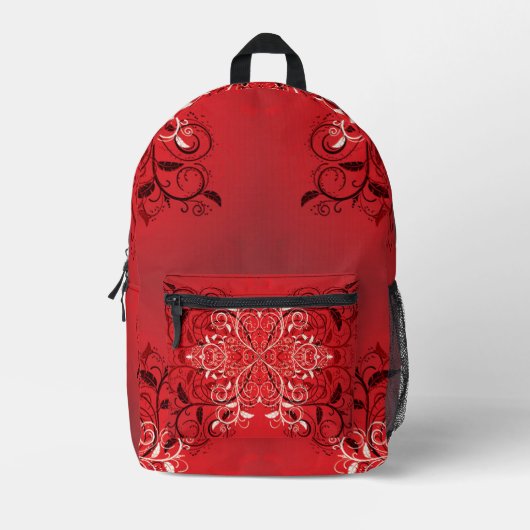 Scrollwork für klassische Stile Bedruckter Rucksack (Vorderseite)