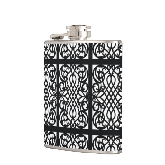 Scrollwork für klassische Stile Flachmann (Links)