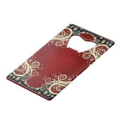 Scrollwork für klassische Stile Geldbeutel Flaschenöffner (Rückseite Schrägansicht)