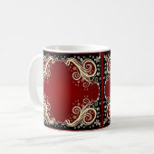 Scrollwork für klassische Stile Kaffeetasse (Vorderseite Links)