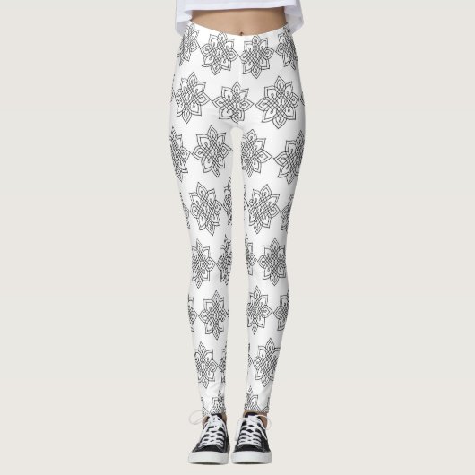 Scrollwork für klassische Stile Leggings (Vorderseite)