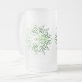Scrollwork für klassische Stile Mattglas Bierglas