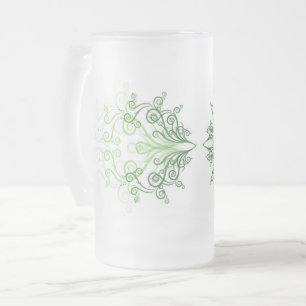 Scrollwork für klassische Stile Mattglas Bierglas