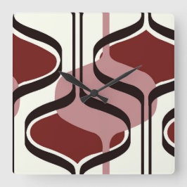 Scrollwork für klassische Stile Quadratische Wanduhr