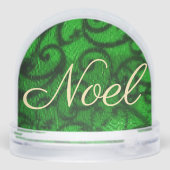 Scrollwork Green Schneekugeln (Rückseite)