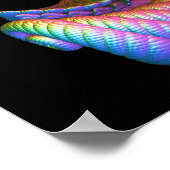 Scrollwork Rainbow Cornucopia Poster (Ecke)