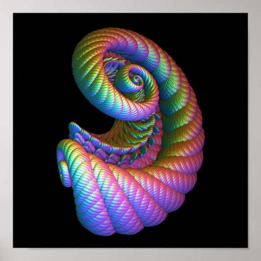 Scrollwork Rainbow Cornucopia Poster (Vorne)