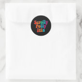 Scrolly Polly Itis Sticker (Tasche)