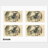 Scrooge-Aufkleber für den dritten Besucher Rechteckiger Aufkleber (Blatt)