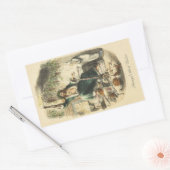 Scrooge-Aufkleber für den dritten Besucher Rechteckiger Aufkleber (Umschlag)