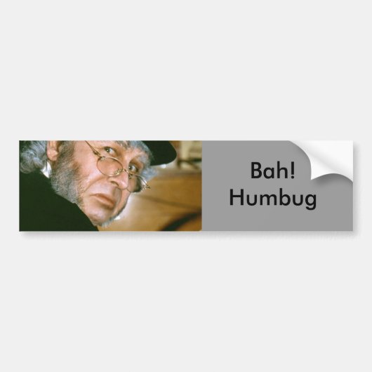 scrooge, Bah! Humbug Autoaufkleber (Vorne)