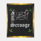SCROOGE "Bah Humbug" Fleece Weihnachtsgeschenk Sch (Vorderseite)