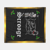 SCROOGE "Bah Humbug" Fleece Weihnachtsgeschenk Sch (Vorderseite (Horizontal))