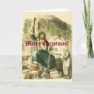 Scrooge-Besucher Feiertagskarte