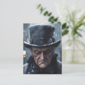 Scrooge Christmas Postcard Postkarte (Stehend Vorderseite)