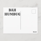 Scrooge Christmas Postcard Postkarte (Rückseite)