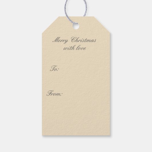 Scrooge-Dritter Geschenkanhänger (Rückseite)