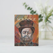 Scrooge Feiertagspostkarte (Stehend Vorderseite)
