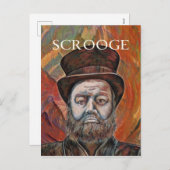 Scrooge Feiertagspostkarte (Vorne/Hinten)