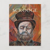 Scrooge Feiertagspostkarte (Vorderseite)