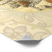 Scrooge Geist von Weihnachten Gegenwart Viktoriani Poster (Ecke)