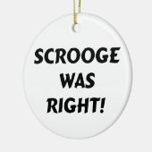 Scrooge hatte recht keramik ornament (Links)