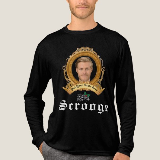 SCROOGE Image Text Personalisierte Weihnachtsgesch Tri-Blend Shirt (Vorderseite)