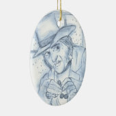 Scrooge in Blau Keramikornament (Rechts)