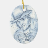 Scrooge in Blau Keramikornament (Hinten)