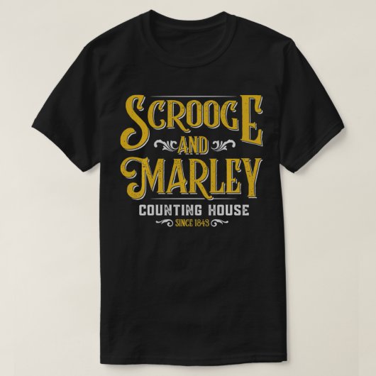 Scrooge & Marley Counting House Weihnachten T-Shirt (Design vorne)