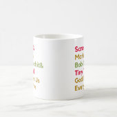 Scrooge Marley Modernes Festivals Minimalistisches Kaffeetasse (Mittel)