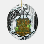 Scrooge&MarleySignScene Keramik Ornament (Links)