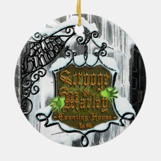 Scrooge&MarleySignScene Keramik Ornament (Hinten)