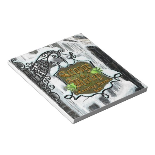 Scrooge&MarleySignScene-Notebooks Notizblock (angewinkelt)