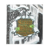 Scrooge&MarleySignScene-Notebooks Notizblock (Vorderseite)