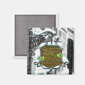 Scrooge&MarleySignScene-Quadratmagnet Magnet (Vorderseite/Rückseite)