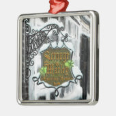 Scrooge&MarleySignScene Silbernes Ornament (Links)