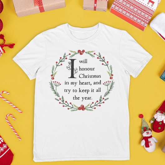 Scrooge Quote Dickens Ein Weihnachtslied Viktorian T-Shirt